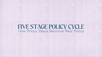 Five Stage Policy Cycle