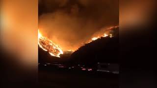 Kourtney Kardashian Shares Video Of California Wildfire