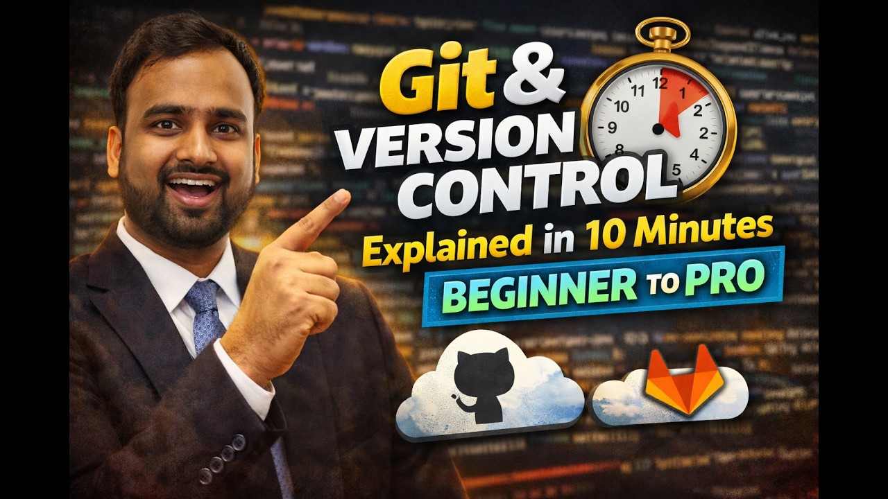 Git & Version Control Explained in 10 Minutes (Beginner to Pro)” - YouTube