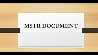 Microstrategy Document