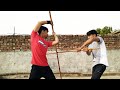 लाठी से लड़ना सीखे 🔥 Learn how to fight with a bostaff - Make your enemy dead