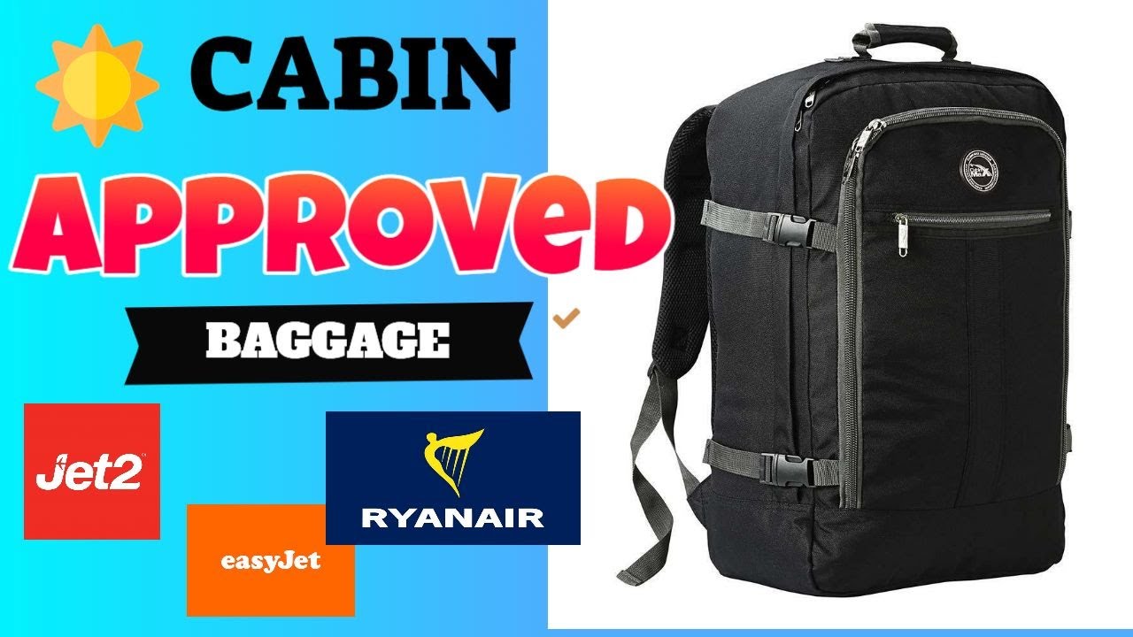 Cabin Max Backpack Flight Approved Carry On Bag 44 Litre Travel Hand  Luggage 55x40x20 cm #luggage 