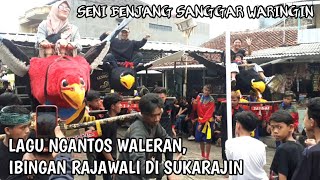 Lagu ngantos waleran, ibingan rajawali di sukarajin bareng seni benjang Sanggar Waringin