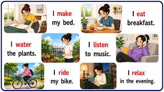 🌟 Learn English with Daily Routine Sentences | Easy English for Beginners 🗣️