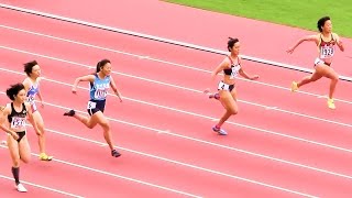 2016ユース陸上女子 100m 予選3組 20161022