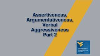 Traits Assert Arg Verb Ag Part 2