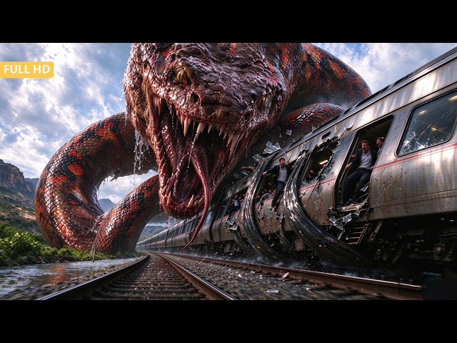 Giant Snake Ravages the Train , Carriages Instantly Turn into a Hellish Death Trap! | Disaster | 4K
