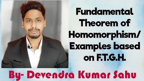 Homomorphism & Their Countings-5(Fundamental Theorem of  Homomorphism and Questions based on FTGH)
