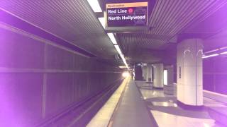 Los Angeles Metro Red Line Arrival At Vermontbeverly Station