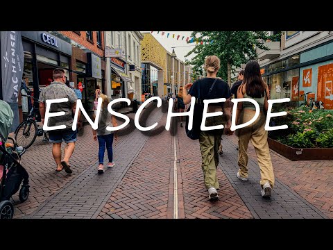 [4K 50fps]??Enschede, Netherlands | Binnenstad | Hendrik Jan van Heekplein | July 2022