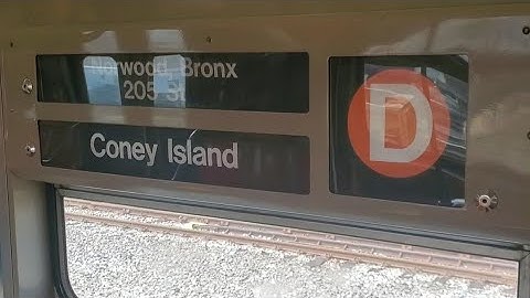 MTA Subway R68 (D) Train Via West End Express Ride From Coney Island Stillwell Avenue To Bay Parkway
