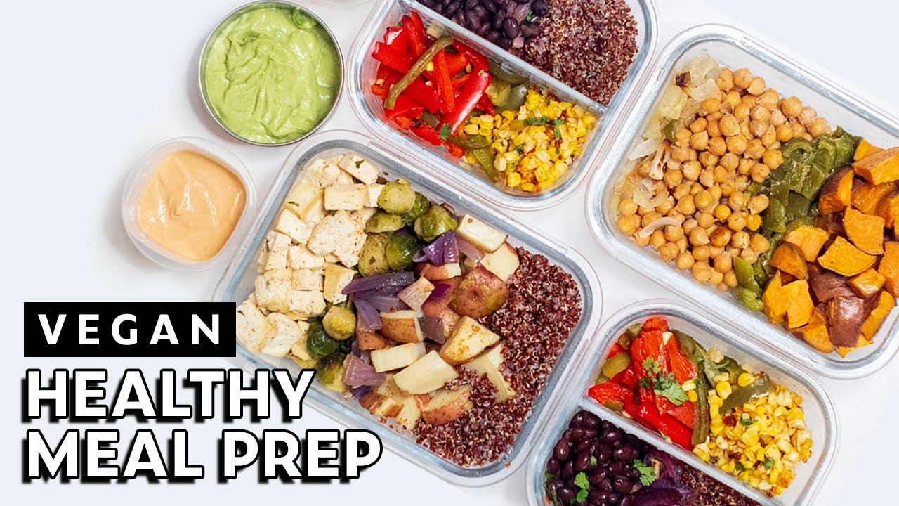 Healthy VEGAN Meal Prep | Easy Plant-Based Lunch Recipes - YouTube