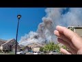 🚒 THE MOUNTAINS IN OUR BACKYARD CAUGHT ON FIRE!! 🔥