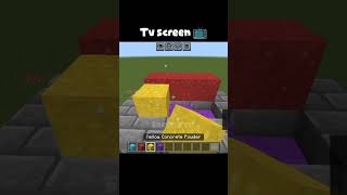 Tv Screen 📺 #minecraft #shorts