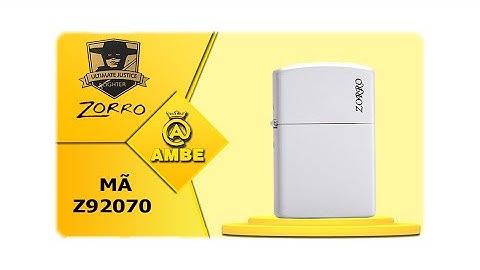 Bật lửa đẹp thời trang Zorro Z92070 xăng đá chất lượng | Ambe.vn