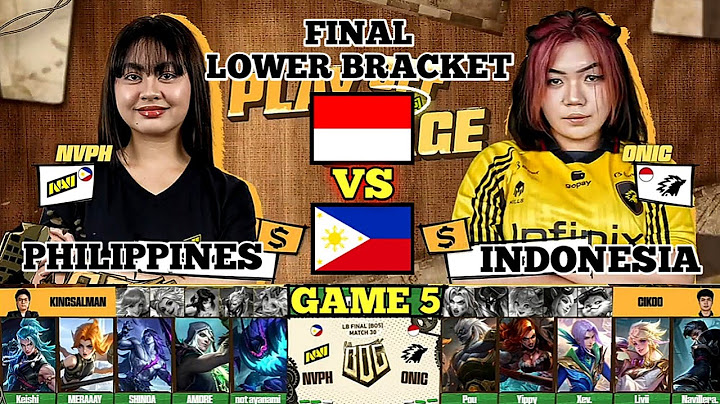 MLBB WOMEN - INDONESIA VS FILIPINA GAME 5 - ONIC VS NAVI PH - BOG S1 FINAL LOWER BRACKET
