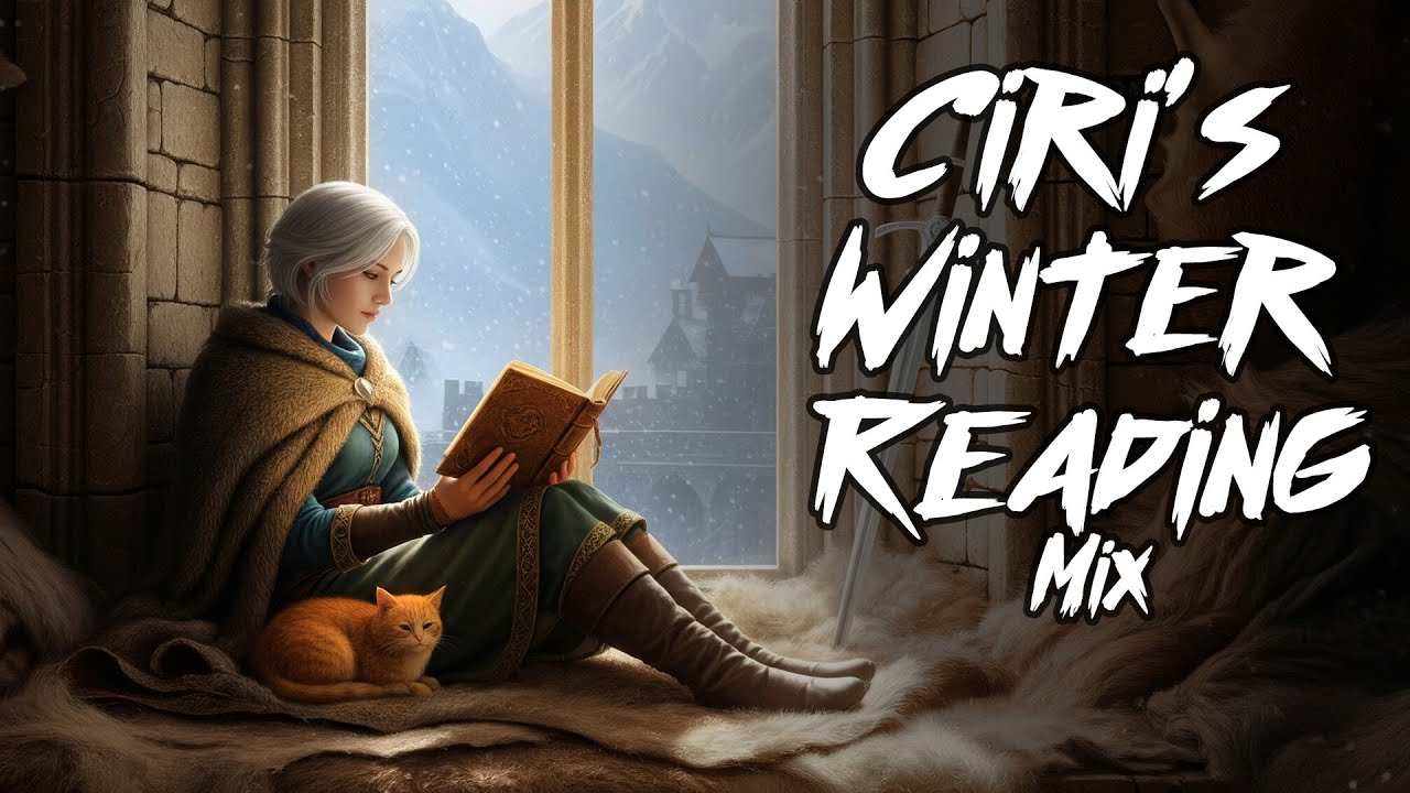 Witcher Ambience | Ciri Reading in Snowlight | Peaceful Nordic Vibes