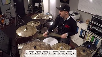 60 Second Drum Lesson | 16th Notes Groove/Fill Idea