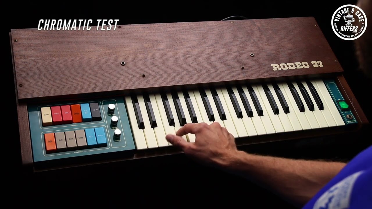 Video) *Serviced* Rare GEM Rodeo 49 Vintage Synth Organ & Rhythm