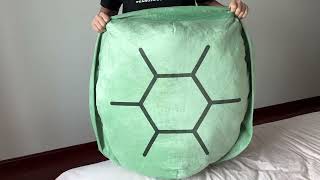 Tiktok Wearable Turtle Shell Pillow Unbox and Demo-Does it Work？