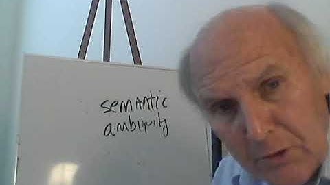 Vagueness and Ambiguity (Chapter 3)