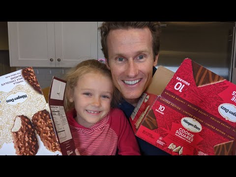 Haagen-Dazs PEPPERMINT BARK ICE CREAM Cookie Squares | Now at COSCTO! ð