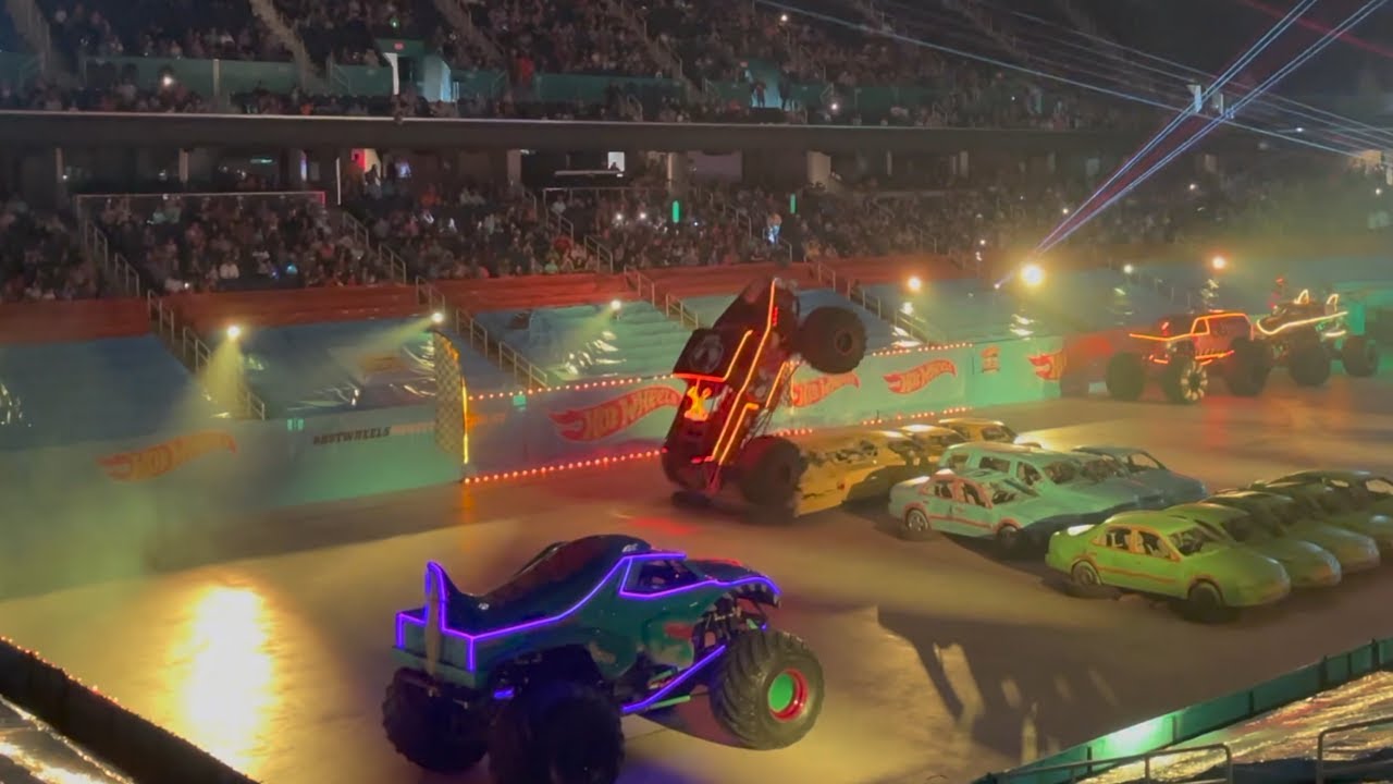 Hot Wheels Monster Trucks Live Glow Party PART 1 in FULL UHD 4K YouTube