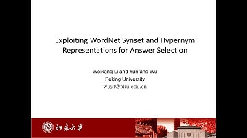 Exploiting WordNet Synset and Hypernym Representations for Answer Selection