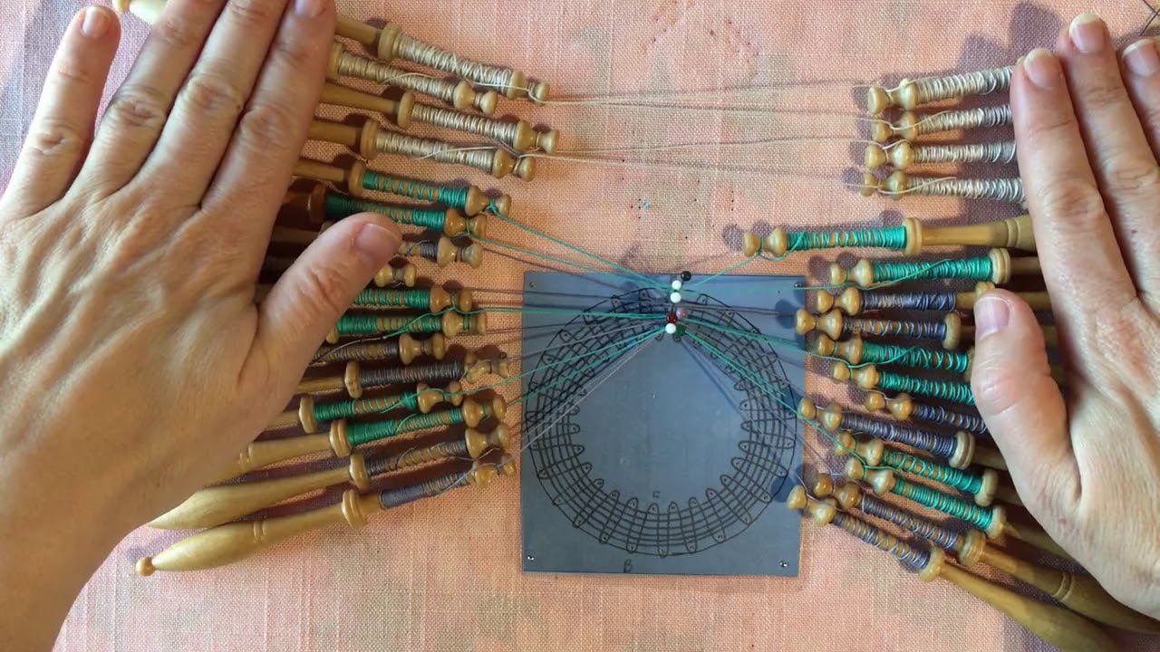 Dentelle: démarrages en vis à vis (mat simple et mat avec paire derrière l'épingle)