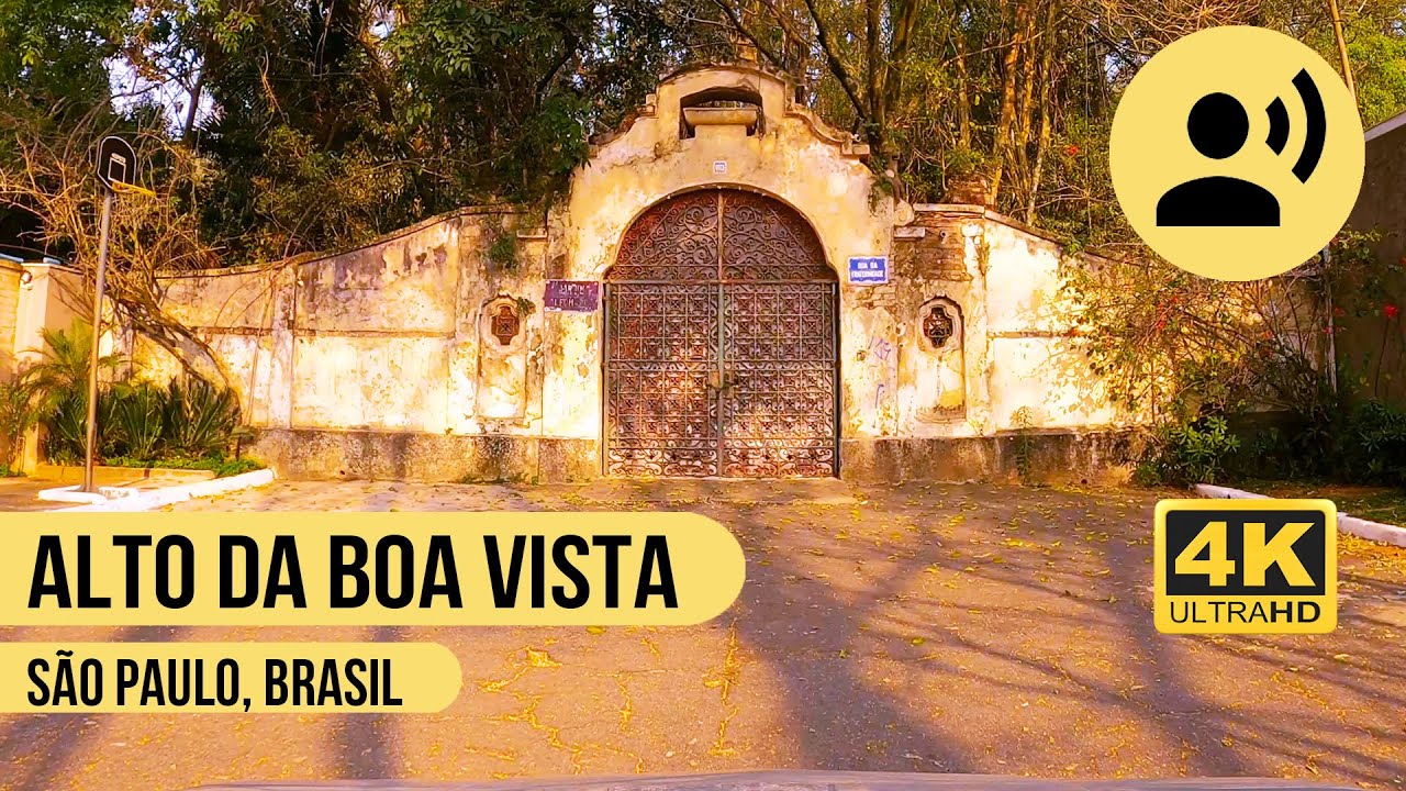 ⁴ᴷ⁶⁰ Dirigindo pelo bairro Alto da Boa Vista, São Paulo, Brasil 