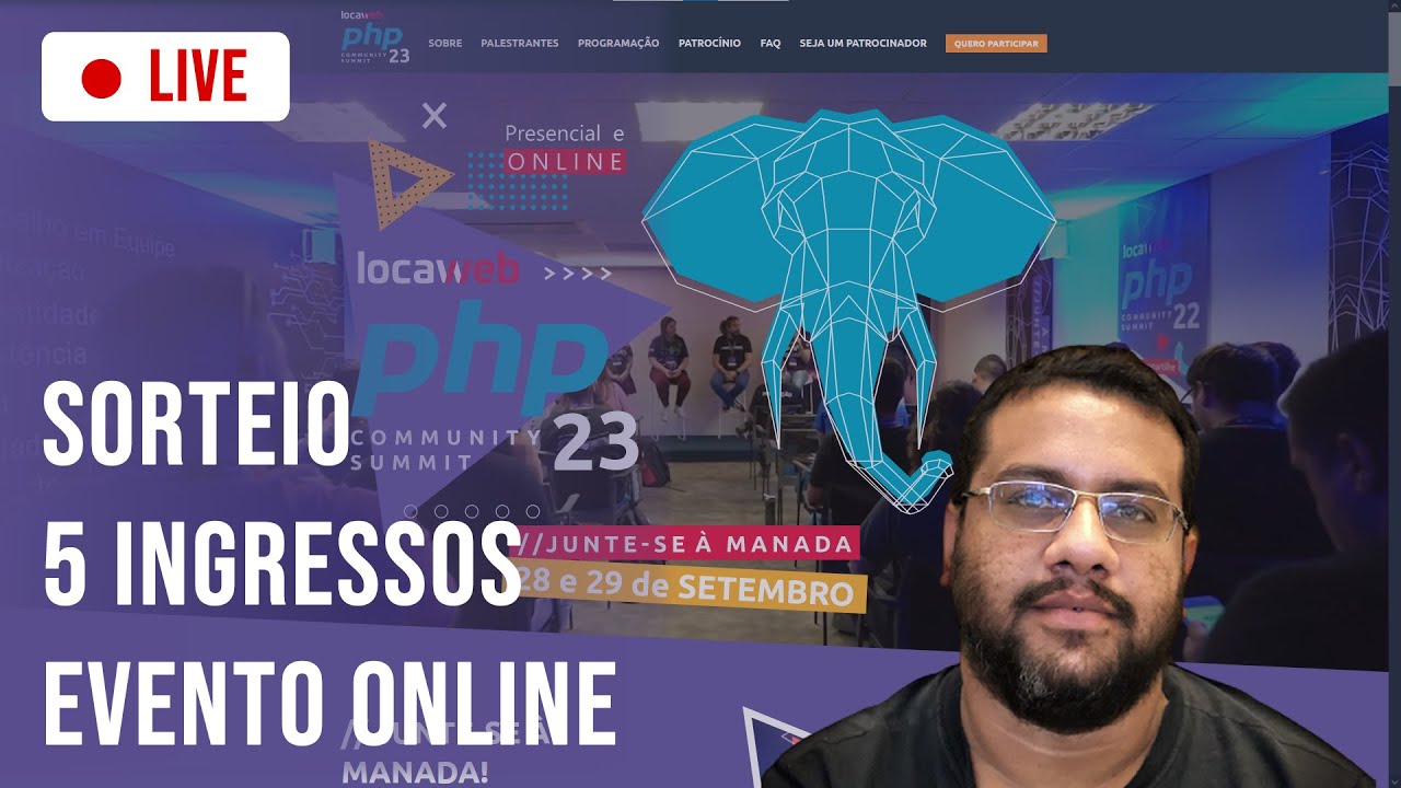 Php Vip Sorteio 5 Ingressos VIP PHP Community Summit Online #phpcommunitysummit ...
