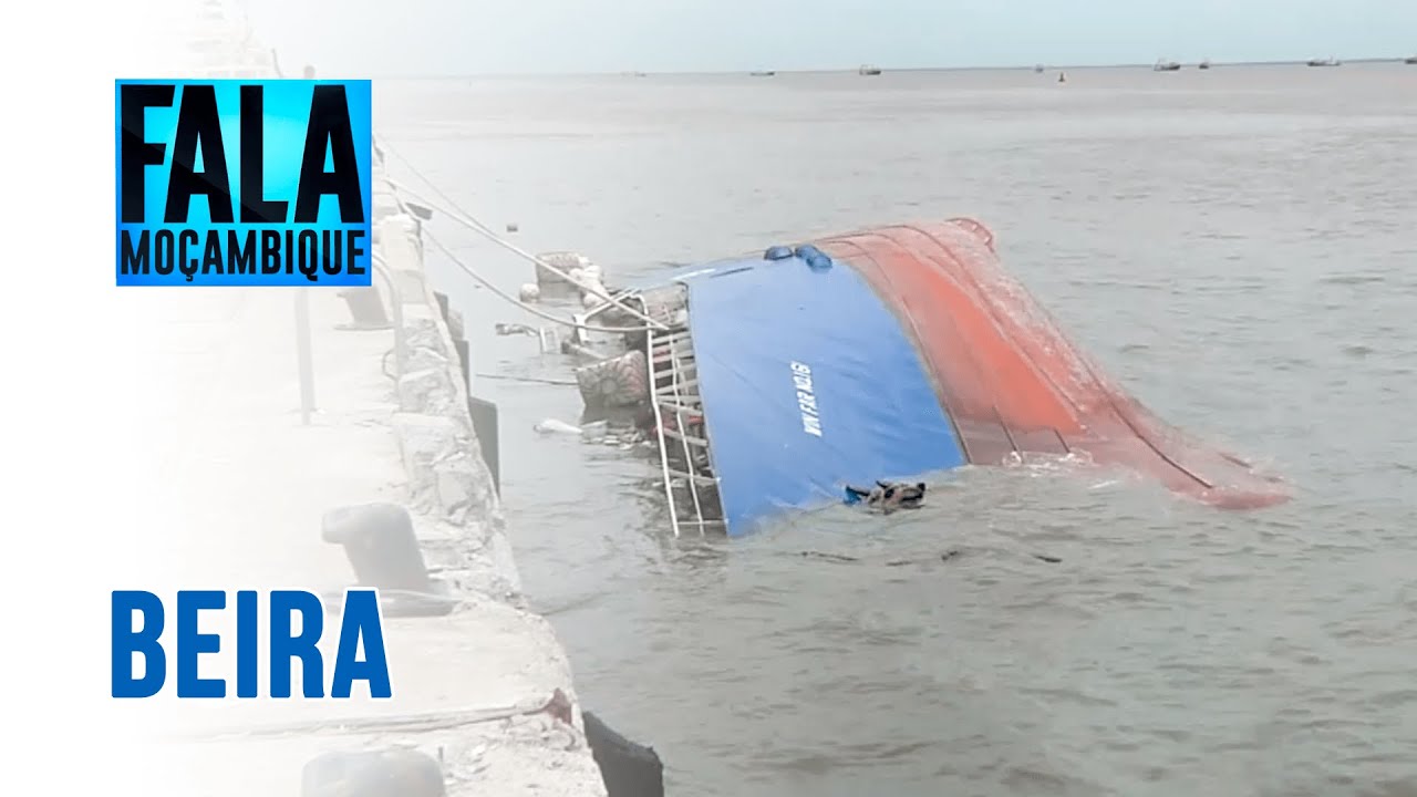 NAVIOS TOMBAM NO PORTO DE PESCA NA BEIRA, 25/01/21