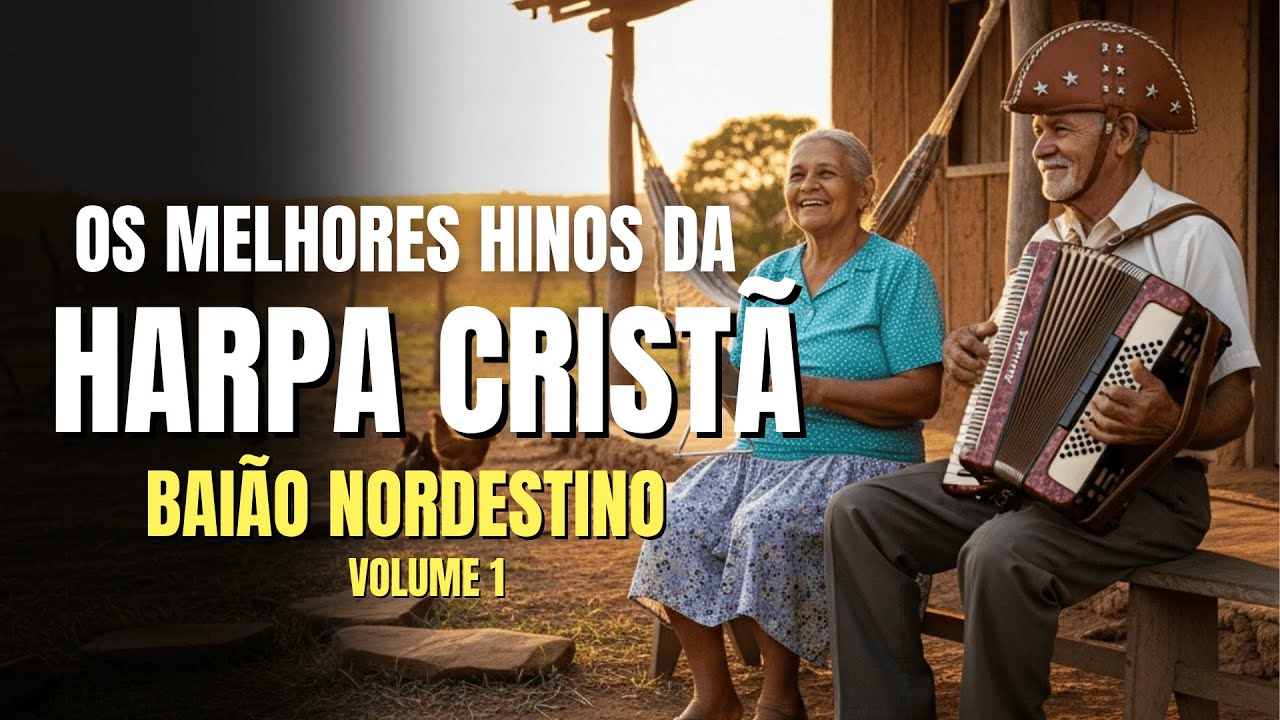 Hinos da Harpa Cristã – Louvor em Baião com letra – Hinos Antigos com Legenda
