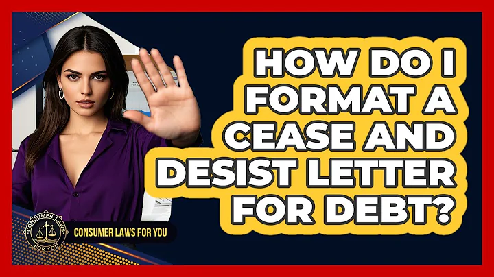 How do I format a cease and desist letter for debt?