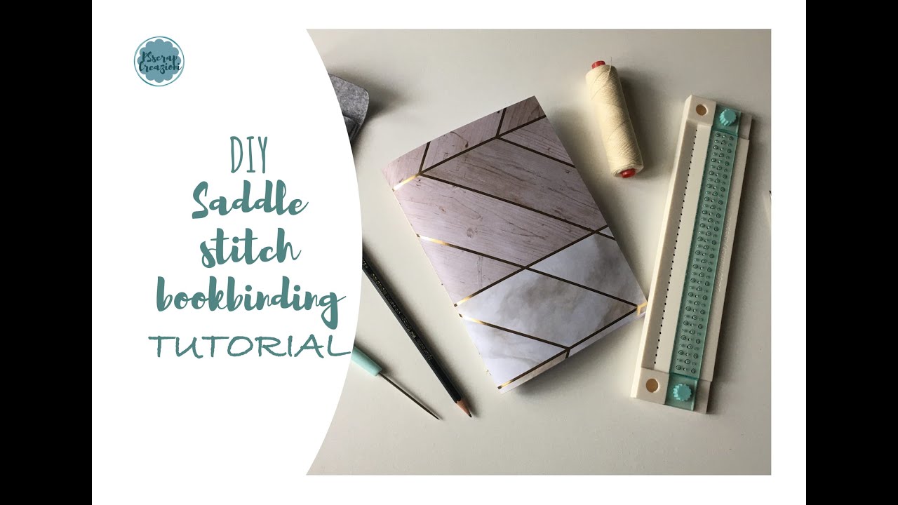 Come realizzare un quaderno fai da te - DIY saddle stitch bookbinding –  TUTORIAL with ENG subtitles 