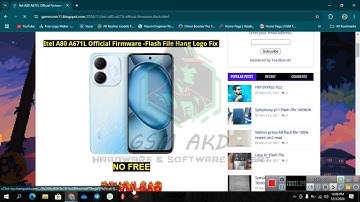 Itel A80 A671L Official Firmware -Flash File Hang Logo Fix #firmware #flashfile