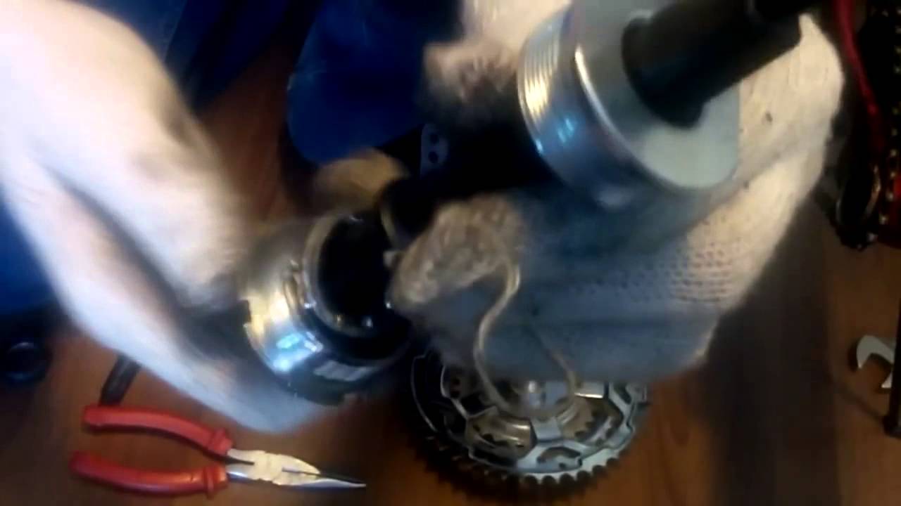 Ремонт каретки велосипеда - YouTube