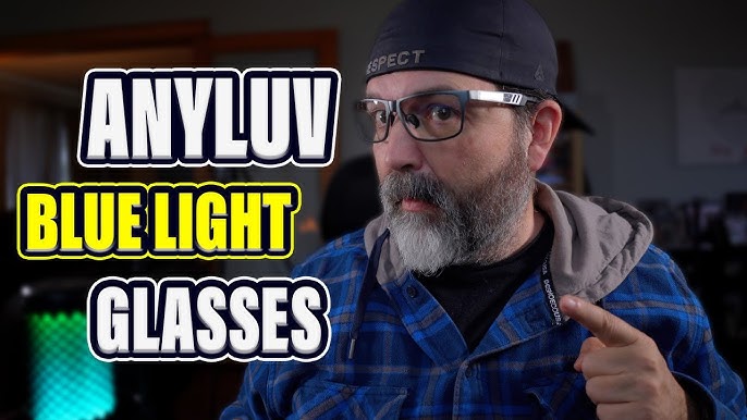 ANYLUV Blue Light Blocking Glasses Men Computer Gaming Glasses Lightweight  Al-Mg Metal Anti Eyestrain UV400 Clear Lens Eye Protection