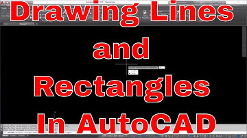 Drawing using Lines and Rectangles in AutoCAD