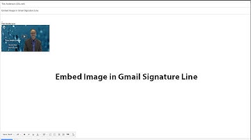 How to Embed an Image and Link in Gmail Signature Line