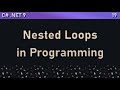 Nested Loops in Programming | The for Loop | .NET C# Series