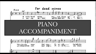 For dead mimes (Robert Owens)  Piano Accompaniment and Vocal Guide / Karaoke