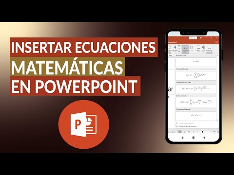 ¿Cómo insertar ecuaciones o escribir fórmulas matemáticas en POWERPOINT?