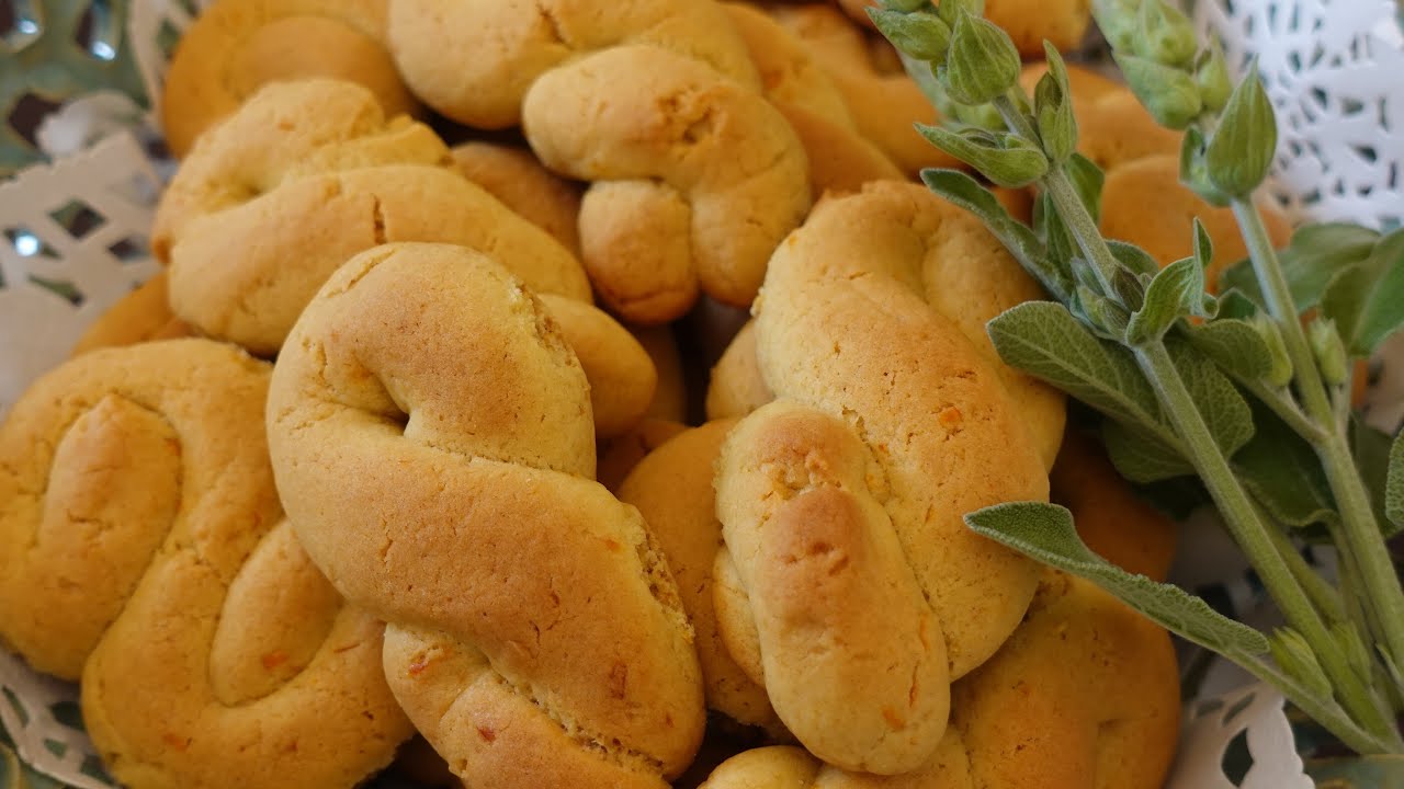 Νηστίσιμα κουλουράκια με πορτοκάλι με μόνο 4 υλικά χωρίς μίξερ