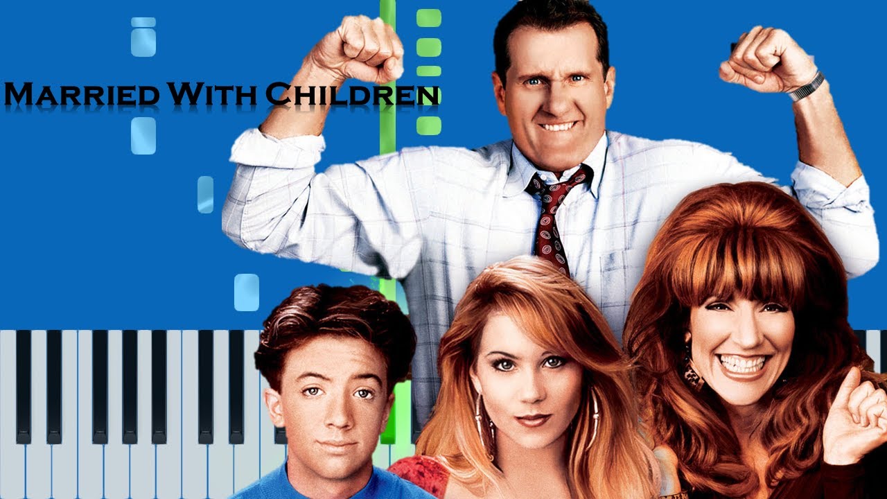 Married With Children Theme Song (Slow Easy) Piano Synthesia Tutorial