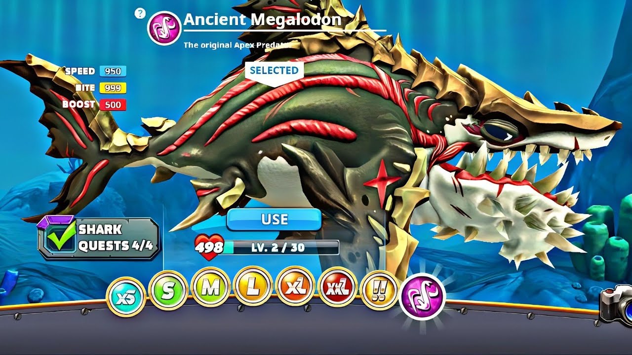 Hungry Shark World Ancient Megalodon Unlocked Ancient Megalodon