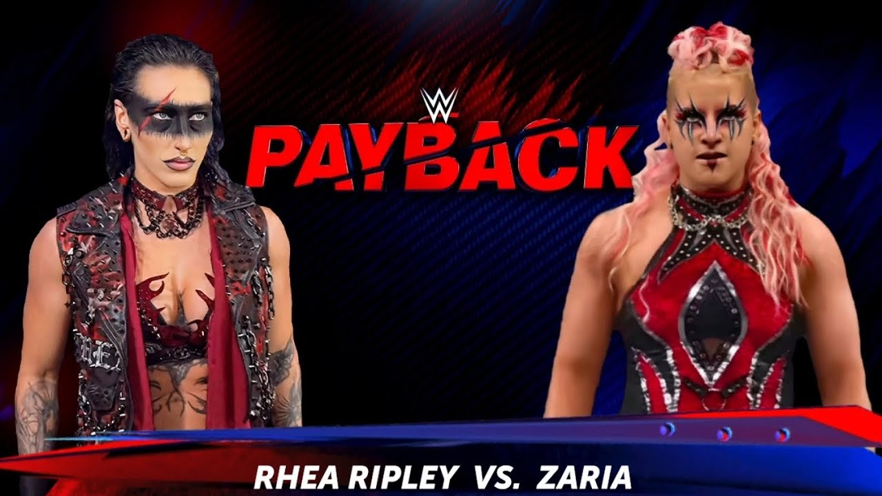Zaria Rhea Ripley WWE 2K24 GAMEPLAY - RHEA RIPLEY VS ZARIA @WWEGames - YouTube