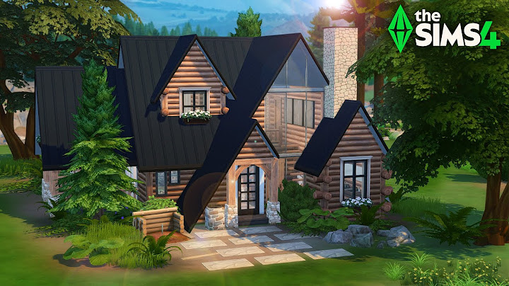Modern Cabin 🌲 // The Sims 4 Speed Build