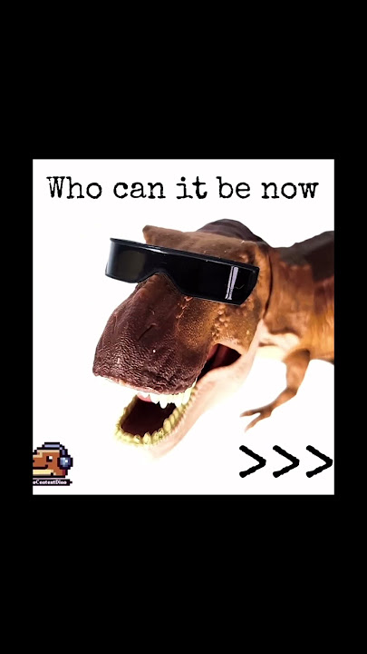 WHO CAN IT BE NOW?!?🎷🎶🎷🎶creds:NoContextDino #jurassicworld #saxophone #viral #shorts #trex