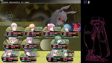 Labyrinth of Touhou 2 Hard Mode - Ame-no-Murakumo boss fight